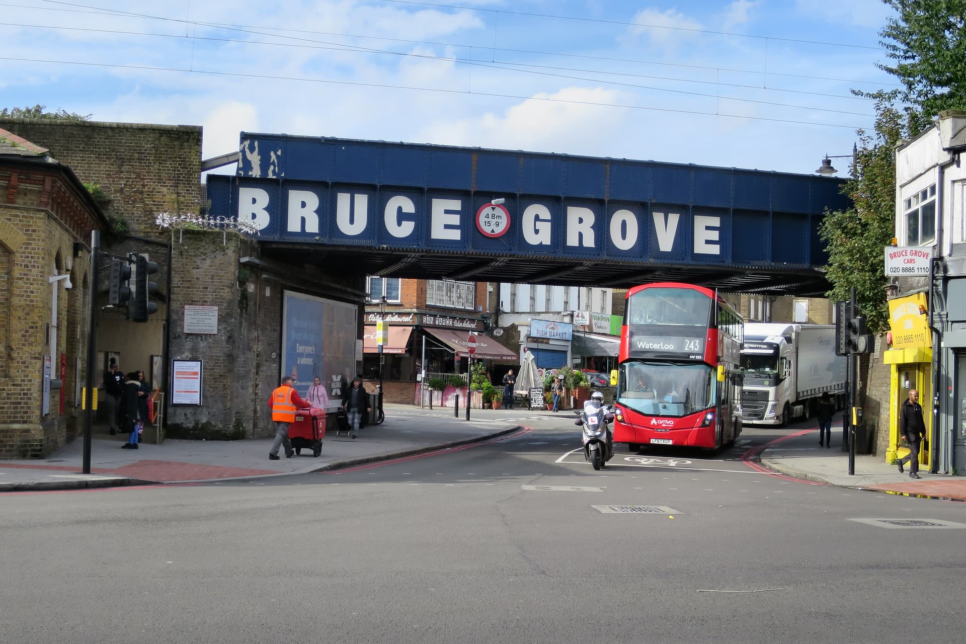 Bruce Grove taxi passenger travelling with Bluebird Cars