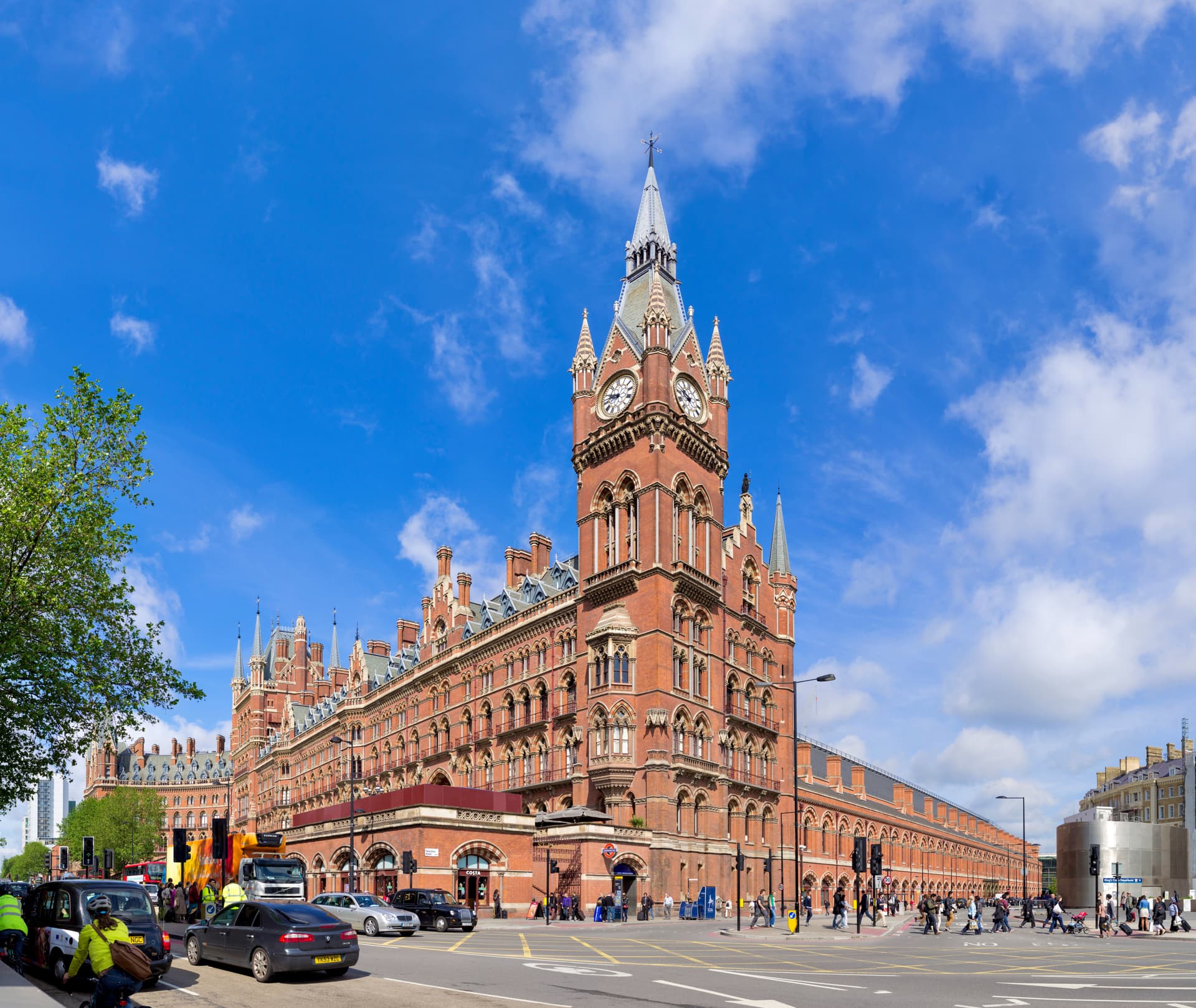 St Pancras taxi passenger travelling with Bluebird Cars